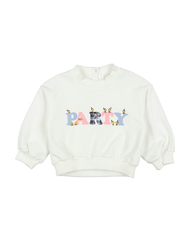 U+É Sweatshirt White 94% Cotton, 6% Elastane