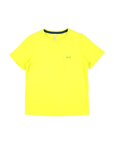 SUN 68 T-shirt Verde lime 100% Cotone
