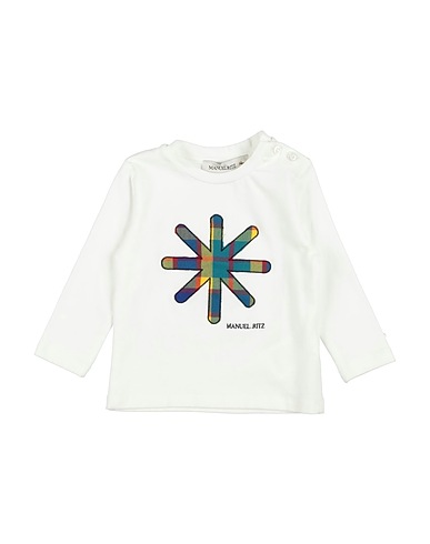 MANUEL RITZ T-shirt White 92% Cotton, 8% Elastane