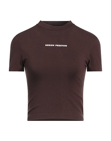 HERON PRESTON T-Shirt Braun 68% Baumwolle, 28% Polyester, 4% Elastan