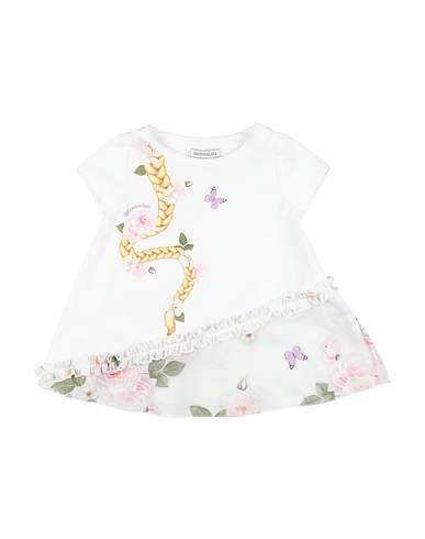 MONNALISA T-shirt White 100% Cotton