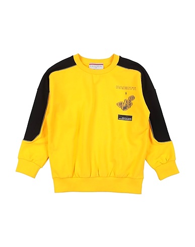 PACIOTTI Sweatshirt Yellow 95% Cotton, 5% Elastane