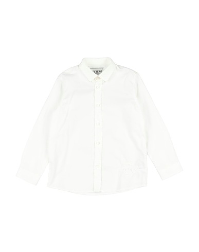 ICEBERG Solid colour shirt White 97% Cotton, 3% Elastane