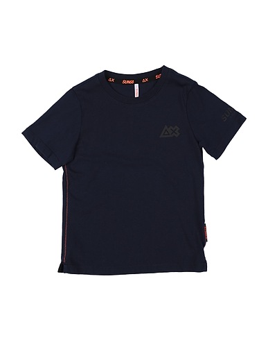 SUN 68 T-shirt Navy blue 100% Cotton