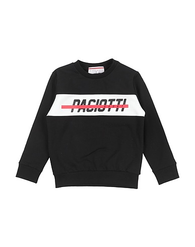 PACIOTTI Felpa Nero 95% Cotone, 5% Elastan
