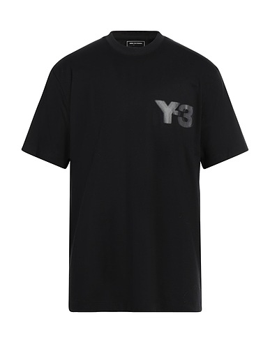 Y-3 T-shirt Black 100% Cotton, Elastane