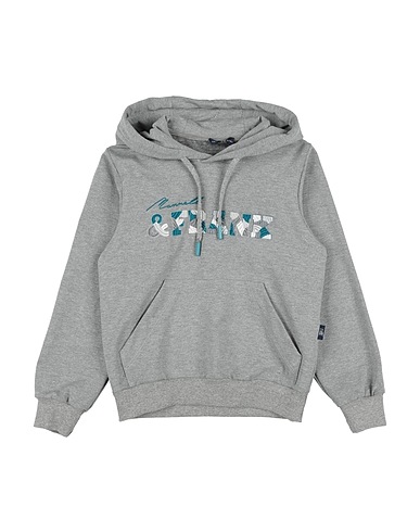 MANUELL & FRANK Sweatshirt Grey 95% Cotton, 5% Elastane