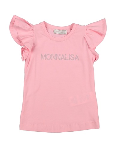 MONNALISA T-shirt Light pink 95% Cotton, 5% Elastane