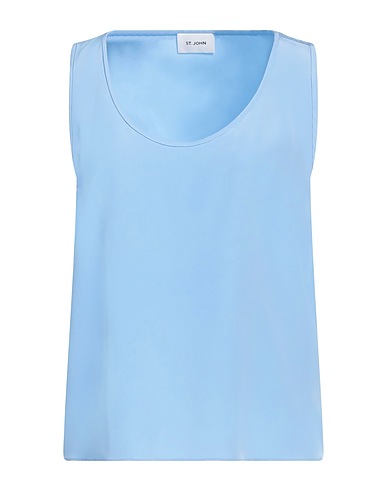 ST. JOHN Silk top Pastel blue 100% Silk