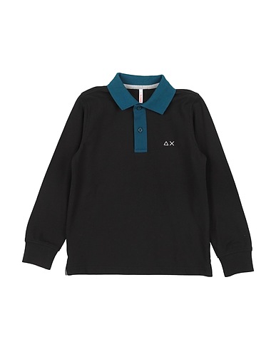 SUN 68 Polo Nero 95% Cotone, 5% Elastan