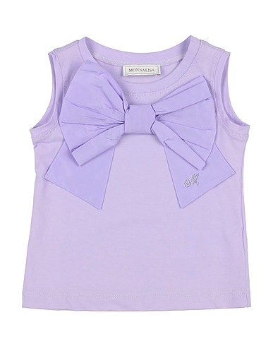 MONNALISA T-shirt Lilac 95% Cotton, 5% Elastane, Polyester