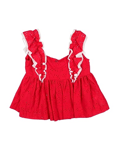 MONNALISA Top Red 100% Cotton
