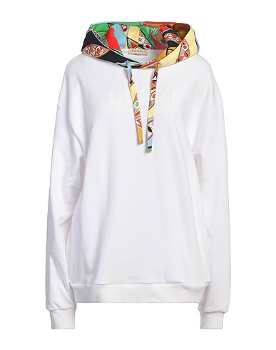 PUCCI Hoodie Weiß 100% Baumwolle