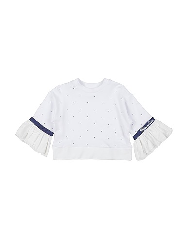 MONNALISA Sweatshirt White 95% Cotton, 5% Elastane