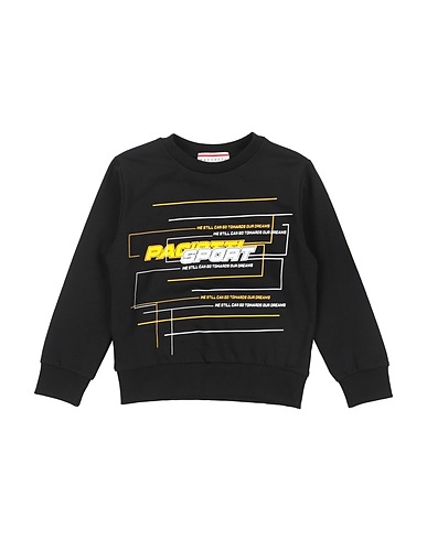 PACIOTTI Felpa Nero 95% Cotone, 5% Elastan