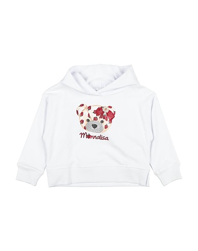 MONNALISA Sweatshirt Weiß 95% Baumwolle, 5% Elastan
