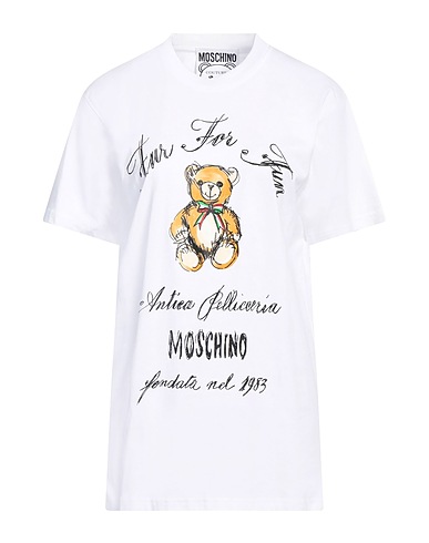 MOSCHINO T-shirt COUTURE Bianco 100% Cotone