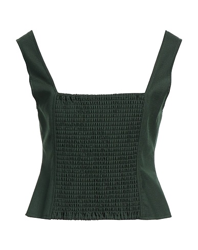 GESTUZ Bustier Dark green 54% Polyester, 25% Wool, 19% Viscose, 2% Elastane