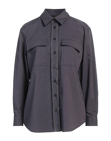 PESERICO Camicie Piombo 63% Cotone, 32% Poliestere, 5% Elastan