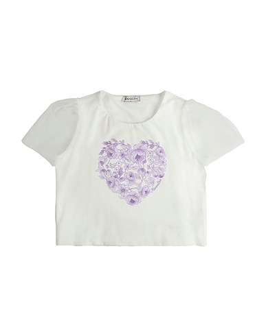 MONNALISA T-shirt White 95% Cotton, 5% Elastane, Polyamide