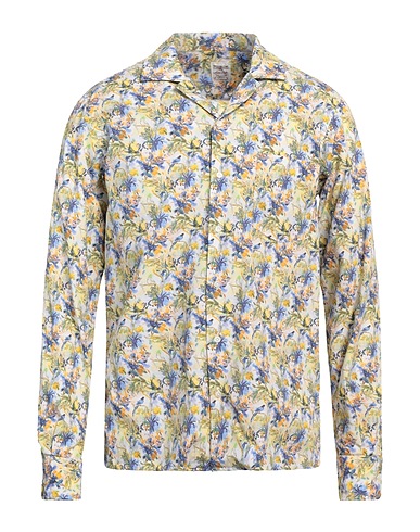 ALEXINGH Patterned shirt Lime green 100% Cotton