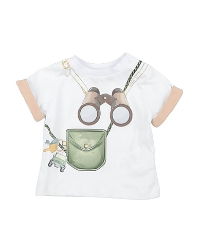 MONNALISA T-shirt White 100% Cotton