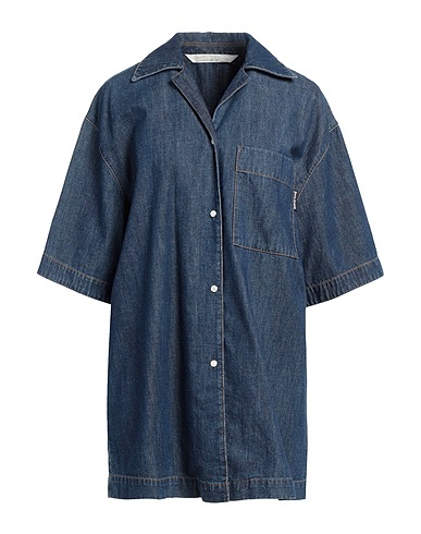 PALM ANGELS Denim shirt Blue 100% Cotton