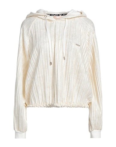 LIU •JO Felpa Avorio 95% Poliestere, 5% Elastan, Cotone