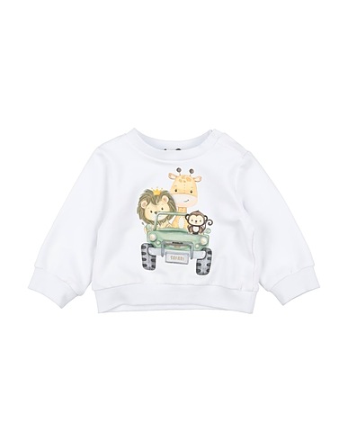 MONNALISA Sweatshirt White 95% Cotton, 5% Elastane