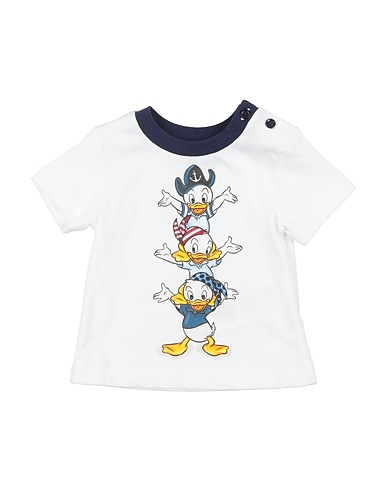 MONNALISA T-shirt White 100% Cotton