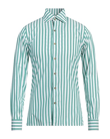 ALTEMFLOWER Camicia a righe Verde 100% Cotone