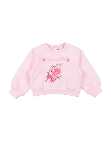 MONNALISA Sweatshirt Pink 95% Cotton, 5% Elastane