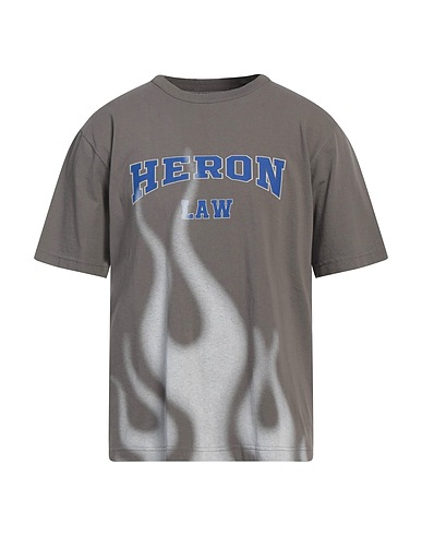 HERON PRESTON T-shirt Grey 100% Cotton, Polyester