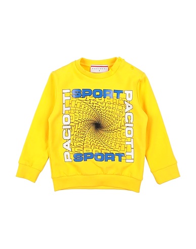PACIOTTI Sweatshirt Gelb 95% Baumwolle, 5% Elastan