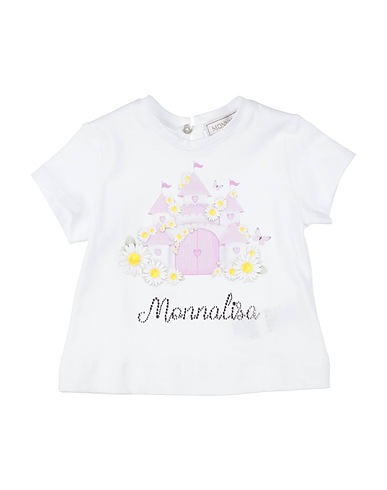 MONNALISA T-Shirt Weiß 100% Baumwolle