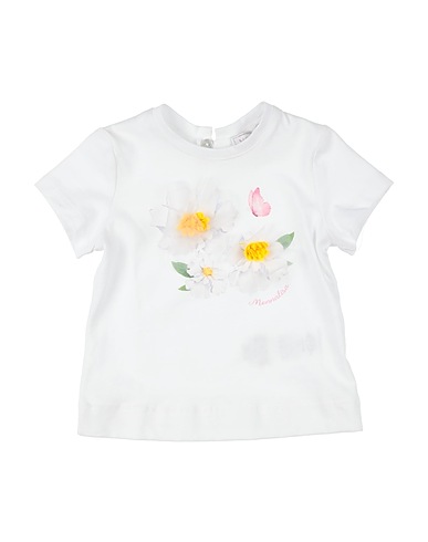 MONNALISA T-shirt White 100% Cotton
