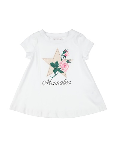 MONNALISA T-shirt White 100% Cotton