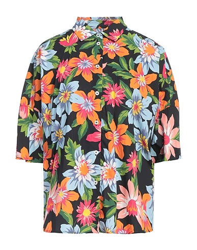 ROBERT FRIEDMAN Chemises et chemisiers à fleurs Noir 100% Coton