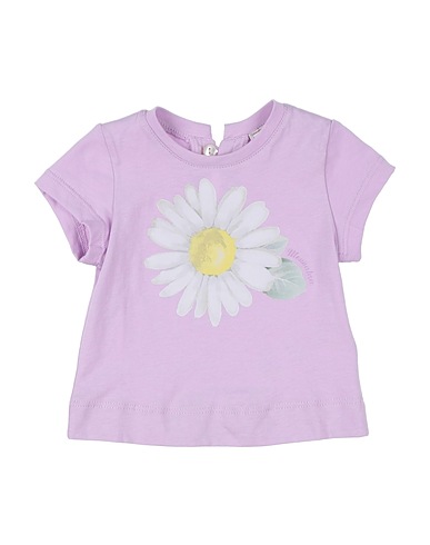 MONNALISA T-shirt Lilac 100% Cotton