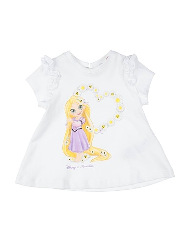 MONNALISA T-shirt DISNEY White 100% Cotton
