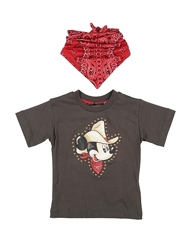 MONNALISA T-shirt DISNEY Dark brown 100% Cotton