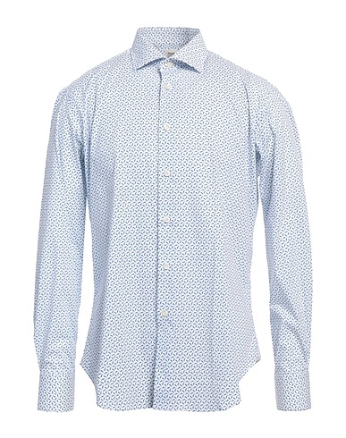ALEXINGH Patterned shirt White 96% Cotton, 4% Elastane