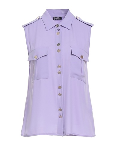 LIU •JO Solid colour shirts & blouses Lilac 100% Polyester