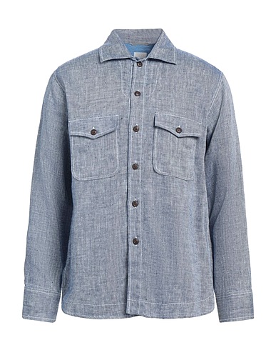 CALIBAN 820 Linen shirt Blue 100% Linen