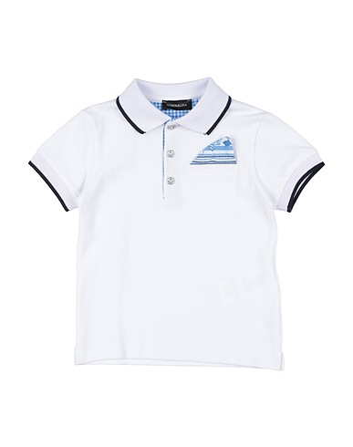 MONNALISA Polo shirt White 100% Cotton