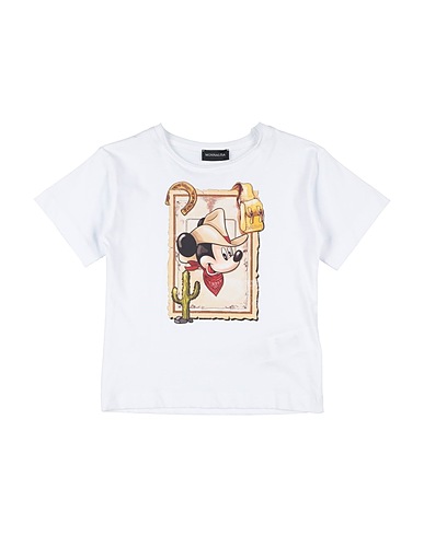 MONNALISA T-shirt DISNEY White 100% Cotton