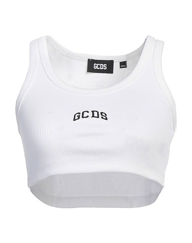 GCDS Top White 98% Cotton, 2% Elastane