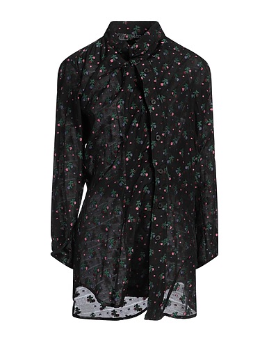 VIVIENNE WESTWOOD ANGLOMANIA Floral shirts & blouses Black 52% Polyester, 37% Viscose, 11% Polyamide