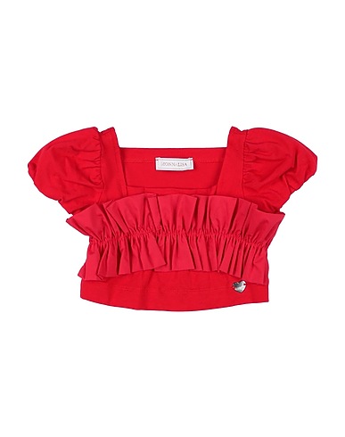 MONNALISA Top ROSSO 95% Cotton, 5% Elastane