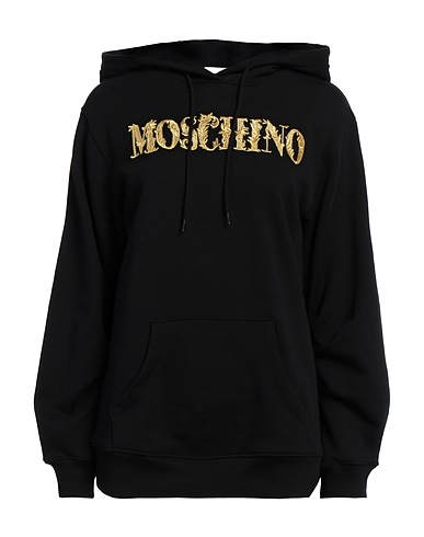 MOSCHINO Hooded track jacket  COUTURE Black 100% Cotton